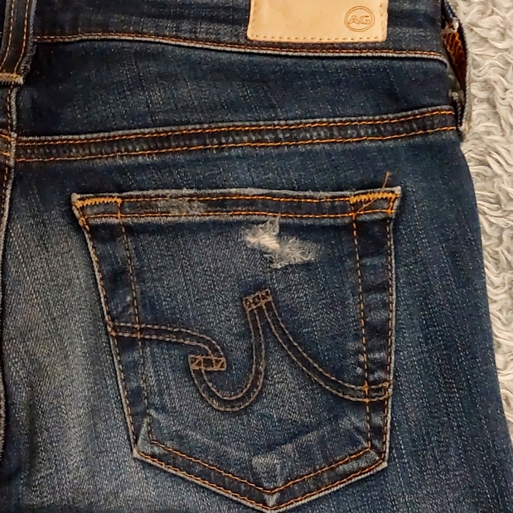 AG Adriano Goldschmied jeans "the legging ankle" super skinny stretch denim 24 - Picture 7 of 8